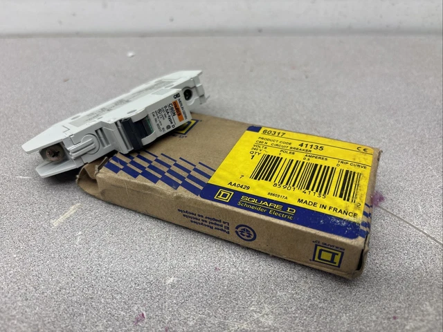 NEW Merlin Gerin 60317 C60N Multi9 Circuit Breaker 277V 0.5Amp Type D