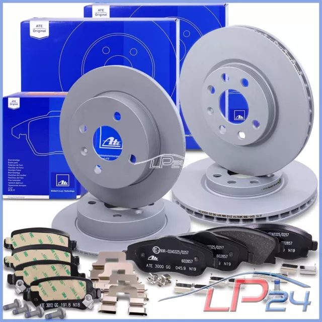 Ate 4X Disque De Frein + Plaquettes Avant + Arrière Pour Opel 31894133