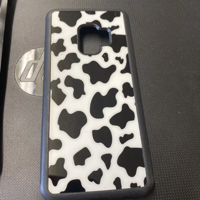 Samsung Galaxy S9  black white milk cow pattern flexible case new