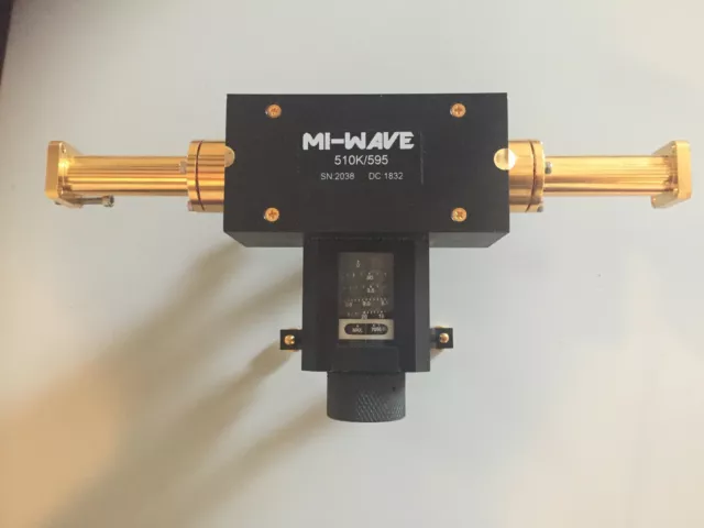 MI-WAVE Waveguide Rotary Attenuator 18- 26.5GHz 0-60 dB 0.1 dB accuracy