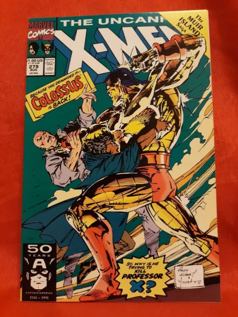 Uncanny X-Men #279- 1991, Chris Claremont, Jim Lee, Andy Kubert, VF!
