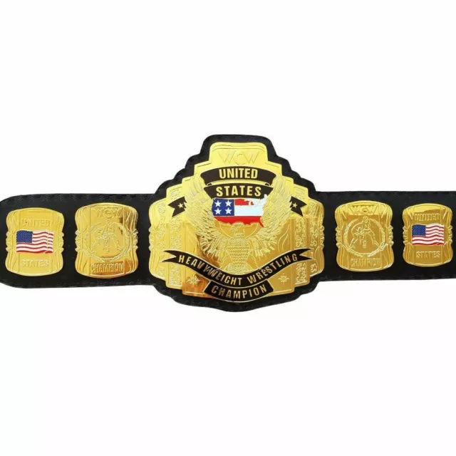 WCW United States & World Wrestling Championship Title Belt 2 mm Brass