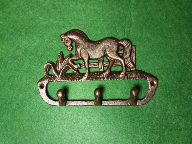 Cast Iron Horse 3 Key Hook