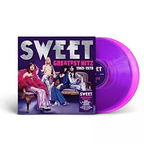 Sweet - Greatest Hitz! The Best of Sweet 1969-1978 2 x Violet/Pink Vinyl Lp NEW