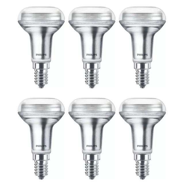 6 x Philips LED R50 Glas Reflektor 4,3W = 60W E14 345lm neutralweiß 36° DIMMBAR