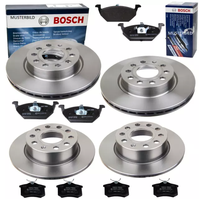 BMW 1er 120i 120d E81 E87 BOSCH Bremsen Set Bremsscheiben + Beläge VORNE HINTEN