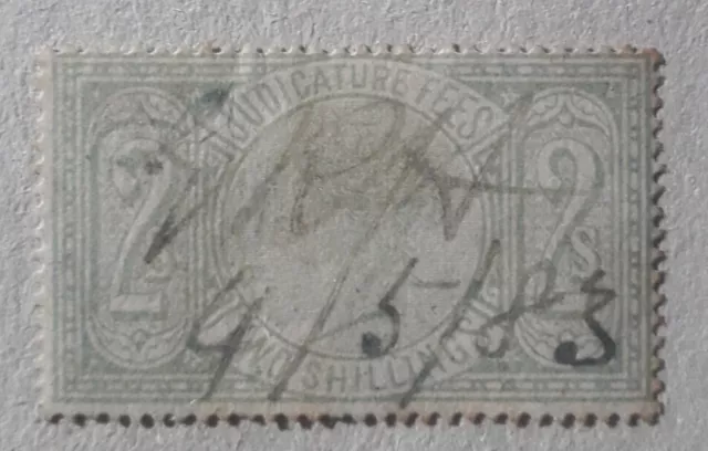 GB QV 1883 Revenue Judicature Fees 2s dated pen cancel