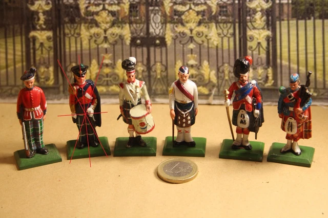 soldats Lot 6 figurines écossaises WILLIAM GRANT'S Collection soldats Lot 6 figurines écossaises WILLIAM GRANT'S Collection