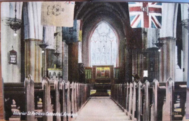 Irish Postcard ST PATRICK'S CATHEDRAL Interior Armagh Northern Ireland Signal