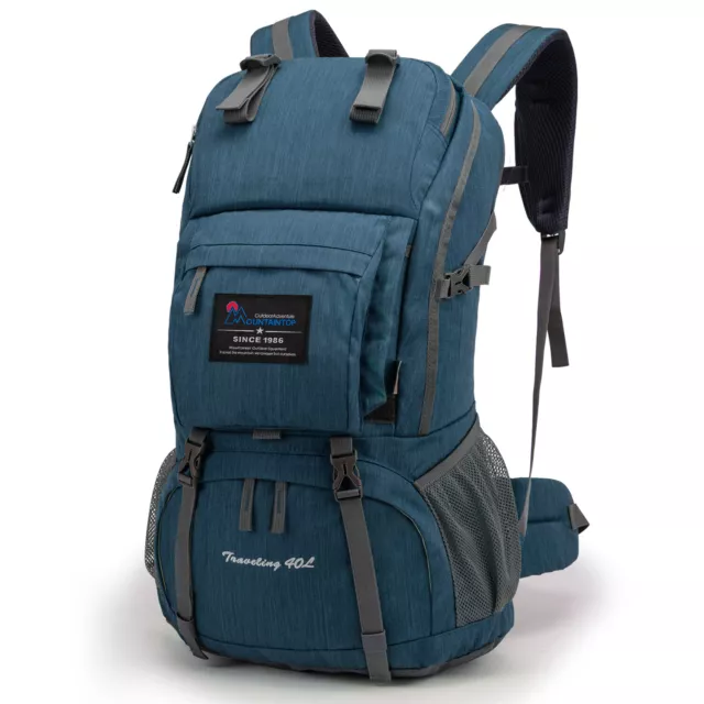 MOUNTAINTOP 40L Trekkingrucksack Wandernrucksack mit Regenhülle für Outdoor