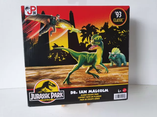 Jurassic Park `93 Classic  Dr. IAN MALCOLM  GLIDER ESCAPE  Pack - NEU OVP