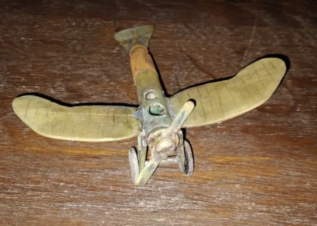 Ww1 German Bullet Trench Art Plane Bird Plane