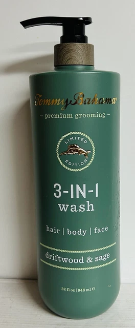 Tommy Bahama ~ Driftwood & Sage 3 en 1 lavado para hombre 32 fl l oz ~ edición limitada