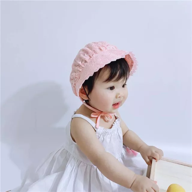 Infant Sun Hat Baby Girl Baby Cap Princess Hat Baby Bonnet Lace Hats