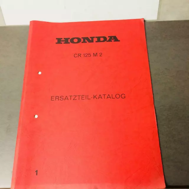 original Honda CR 125 M 2  Ersatzteilkatalog  Parts Ersatzteilliste  Handbuch