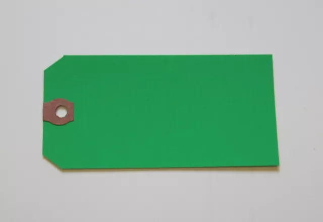 75 Avery Dennison Green Colored Shipping Tags Inventory Control Scrapbook Id Tag 3