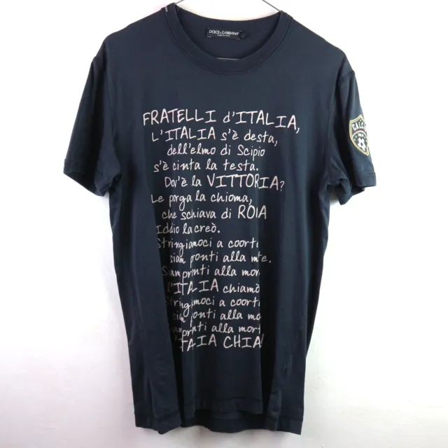 Dolce&Gabbana Tshirt Uomo 46 Fratelli D'italia Calcio Usata