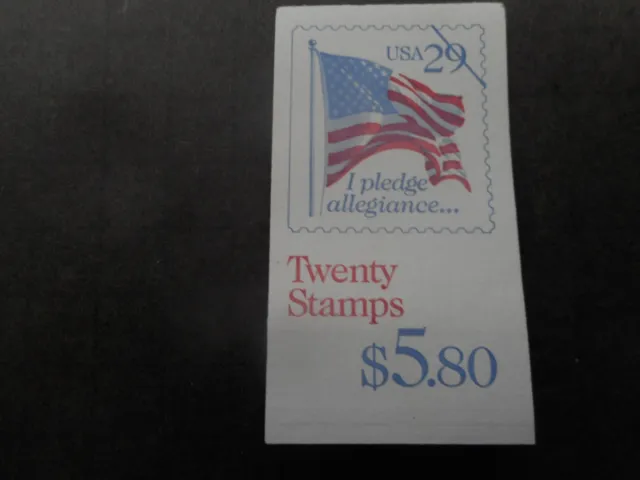 Scott 2593b, 29 cent, Pledge of Allegiance, Booklet pane of 20