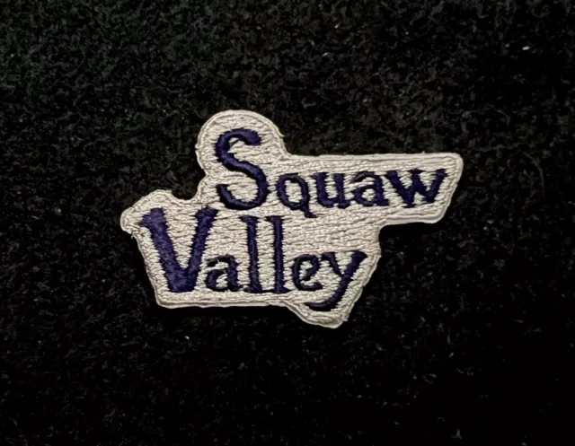 SQUAW VALLEY (Lost Name) Vtg NOS Skiing Ski Patch CALIFORNIA Travel Souvenir