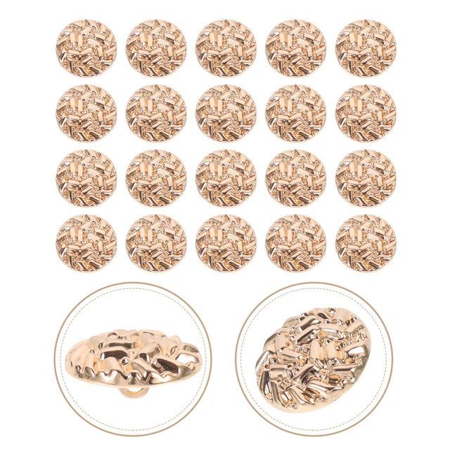 20 Pcs Button Metal Replacement Buttons Coat Decorative Clothes