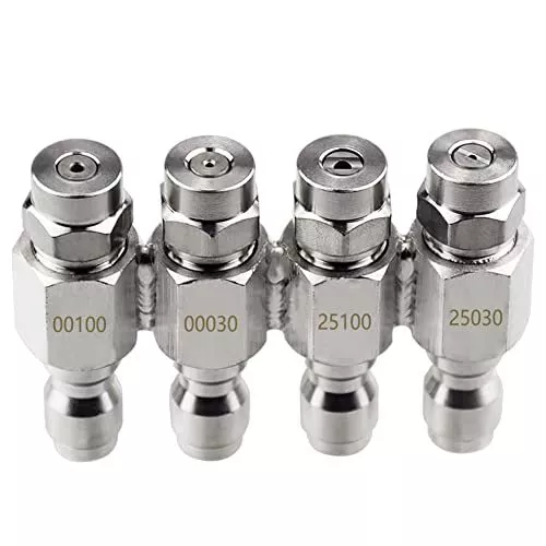Jrod Pressure Washer Nozzles with 4-Tip Soft Wash Nozzle Tips Standard 1/4 Inch