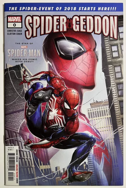 Spider-Geddon 0 Near Mint 2018 First PS4 Spider-Man Spider-Verse Marvel