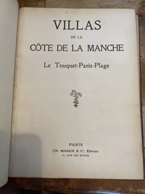 Villas De La Côte de La Manche / Le Rouquette -Paris Plage / Demi Chagrin / 44 P