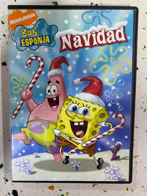 BOB ESPONJA DVD Navidad Nickelodeon Espa ol Ingles Aleman Frances EUR 