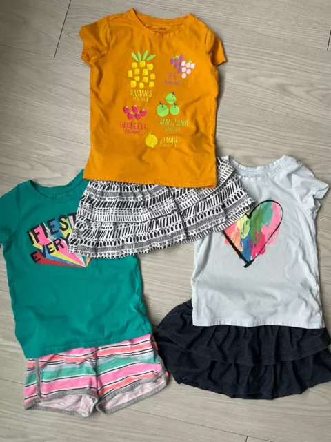 Girls' Lot Cat & Jack/Jumping Beans Shirts, Shorts, and Skorts Size 4/5 Preowned