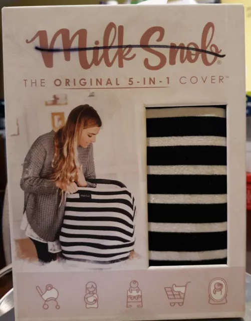 Milk Snob - The Original 5-in-1 Cover - Black/White (Stripe Design)