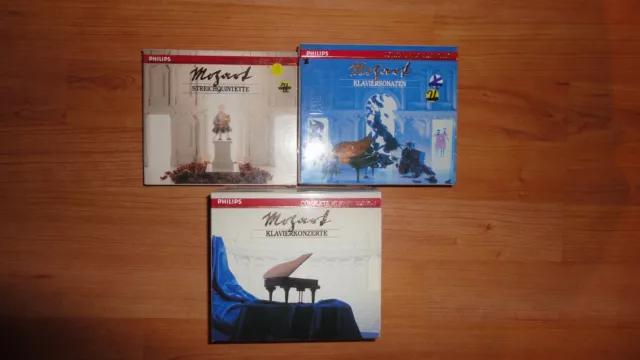 20  CDs  Wolfgang Amadeus Mozart - Klaviersonaten, Klavierkonzerte, Streichquart