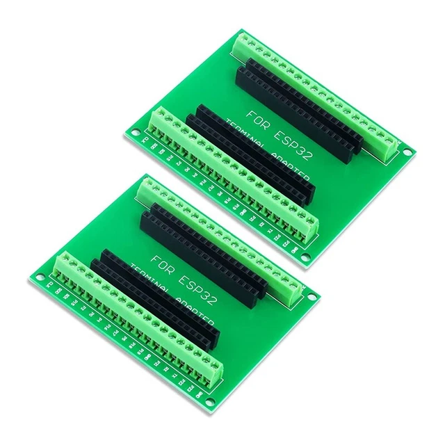 Lot de 3 cartes de dérivation ESP32 à 38 broches pour carte de développement ESP32 2,4 GHz WiFi Dual Core pour Arduino GPIO 1 en 2 pour carte MCU ESP8266