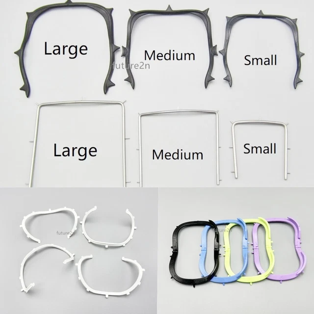 DENTAL RUBBER DAM Frames Foldable Sheet Frame XRay Film Brackets steel