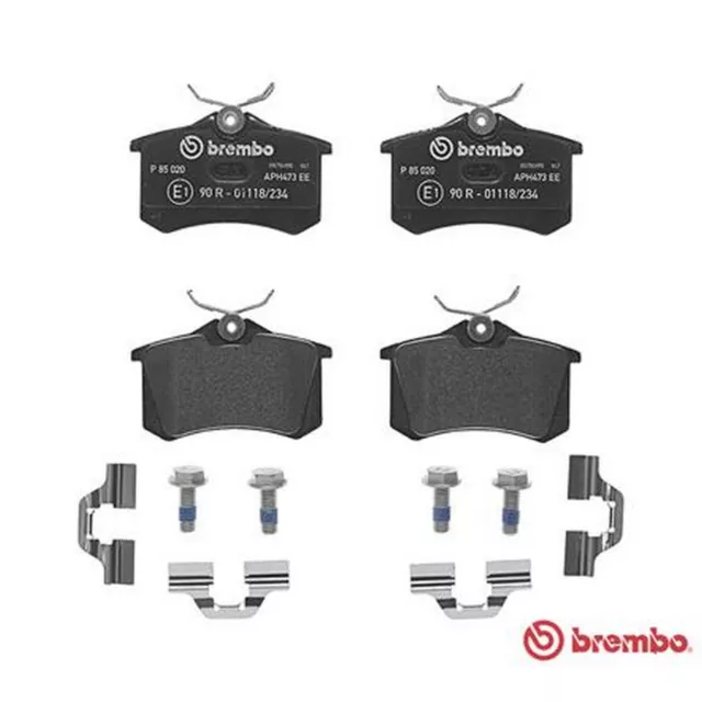 Pastiglie Posteriori Freni Brembo P85020 Audi Tt (8N3) 1.8 T Quattro 132 Kw 2000