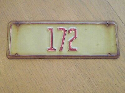 Vtg 172 Heavy Duty Metal House Door Wall Number Sign Rustic Mancave Apartment