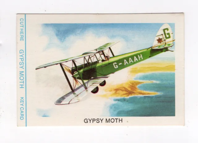 Bread Great Sunblest Air Race Cards #02 Gypsy Moth G-AAAH