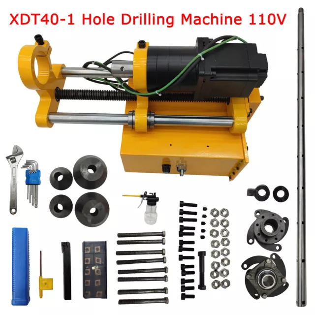 Portable Line Boring Machine 110V XDT40 Hole Drilling Tool with 4.9ft Boring Bar