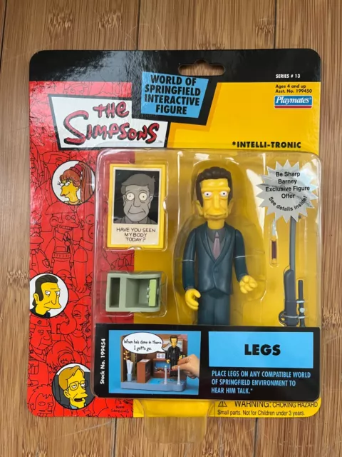 Bnib Playmates Interactive The Simpsons Series 13 Legs Action Toy Figure Wos