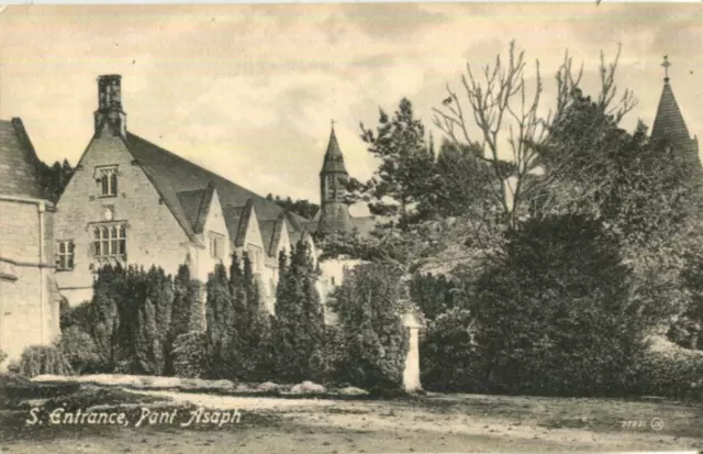 1910s postcard South Entrance Pont ASAPH Denbighshire