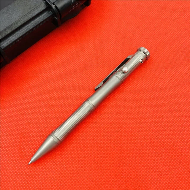 EDC Outdoor Sign Pen Multi Function Tactical Tool Titanium Alloy Pocket Bolt Pen