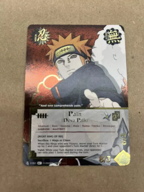 Naruto TCG CCG x1 Foil Promo Pain (Deva Path) Super Rare English Moderate Pl MP