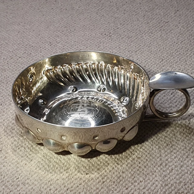 Ancien tastevin Beaujolais en argent massif XIX siècle 35 gr - Arts de la table