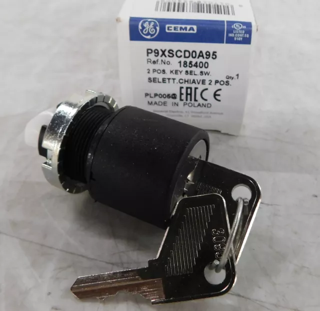 NSB P9XSCD0A95 Selector Switches Key Operated 2 Position Maintained