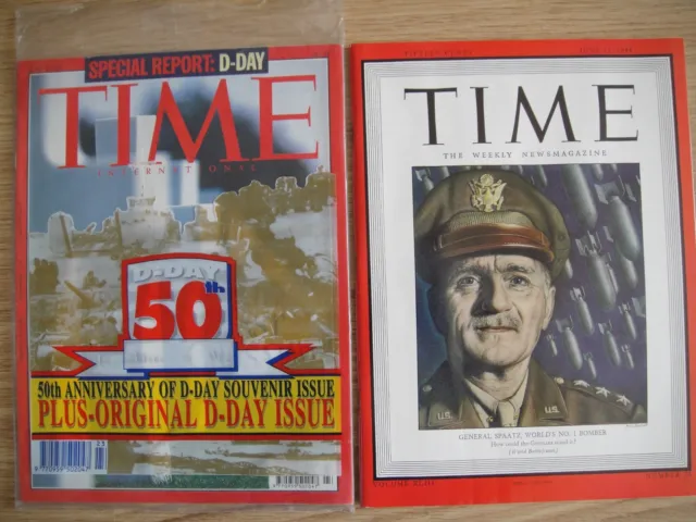 Time Magazine D-Day 50Th Anniv Souvenir Issue ~June 6 1994 + Original D-Day Issu