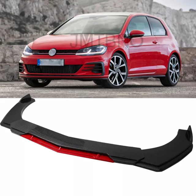 For VW Golf GTI MK5 MK6 MK7 MK7.5 Front Bumper Lip Splitter Spoiler Carbon Fiber