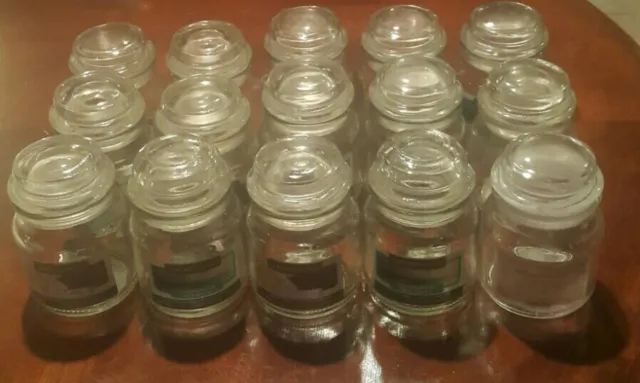lote de 15 frascos de velas de vidrio vacío 3 oz