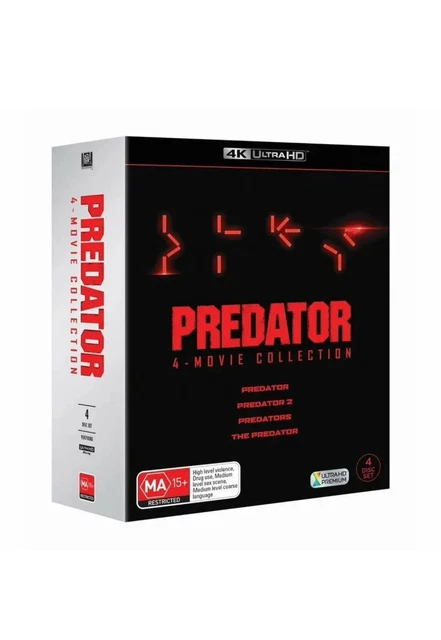 PREDATOR 4 MOVIE Collection 4K UHD Predator/Predator 2/Predators/The ...