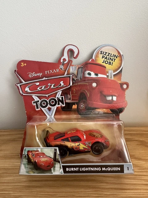 DISNEY PIXAR CARS Toon - Burnt Lightning McQueen #1 £12.99 - PicClick UK