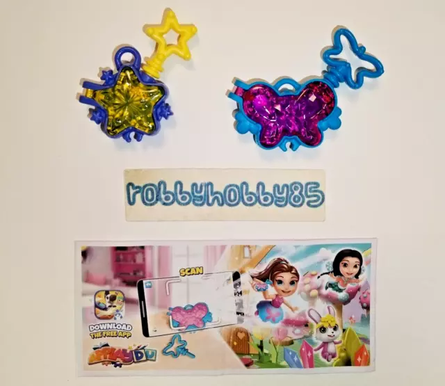 Serie Completa Fairy Secret Boxes Vt064 - Vt065 + 2 Bpz Kinder Italia 2023/2024