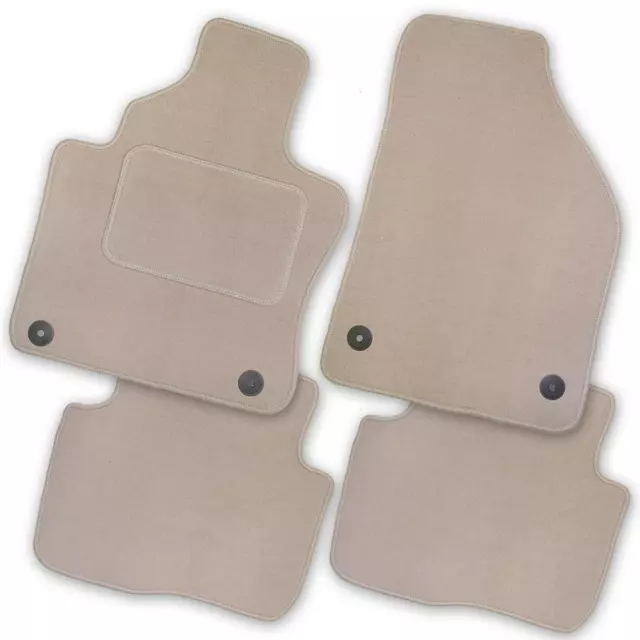 Auto-Fußmatten Royal beige für Fiat 500 Elektro 2020 - Automatten Autoteppiche